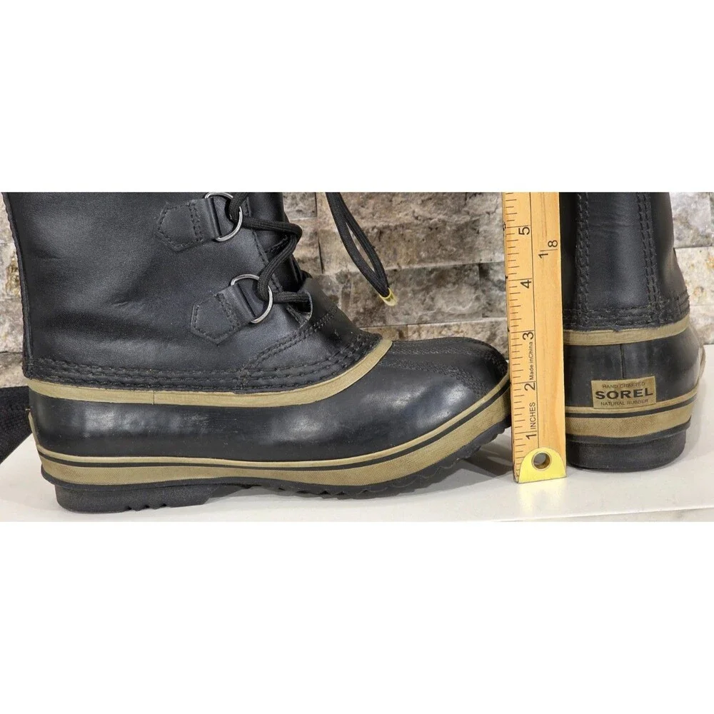 Sorel Yoot Pac Winter Boots Waterproof Insulated Black Snow Unisex Youth 4